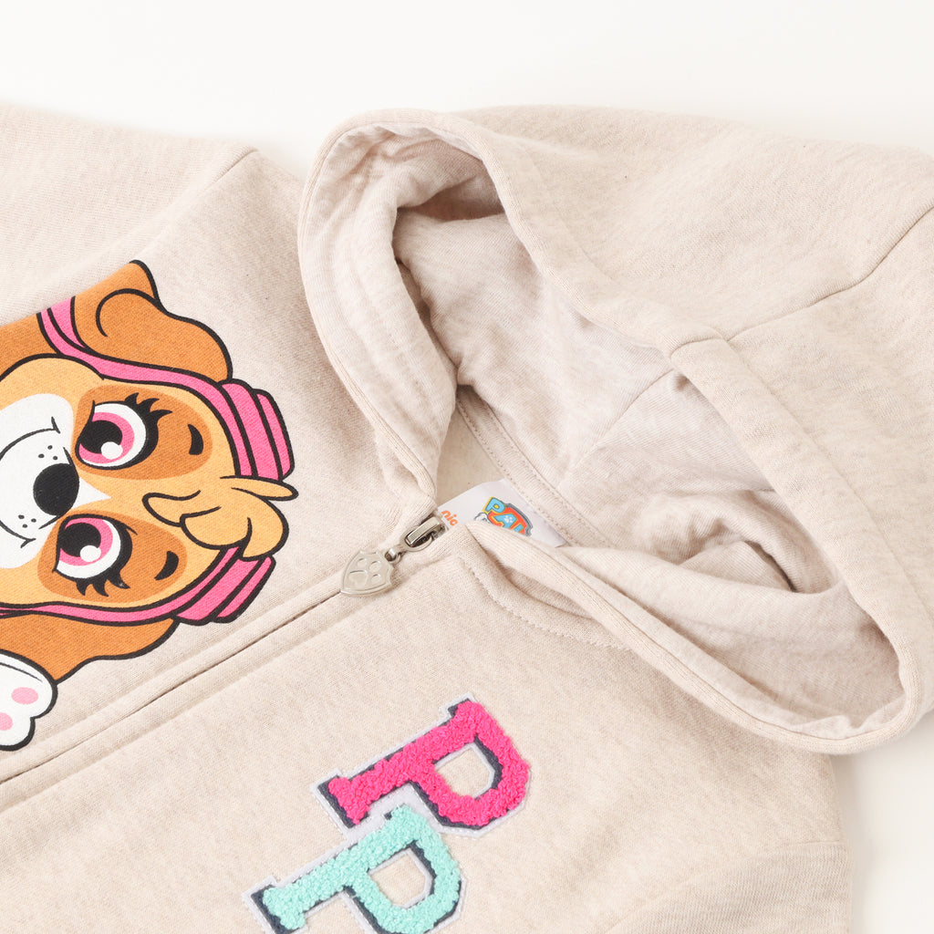 Poleron Abierto Niña Ice Cream Gris Paw Patrol