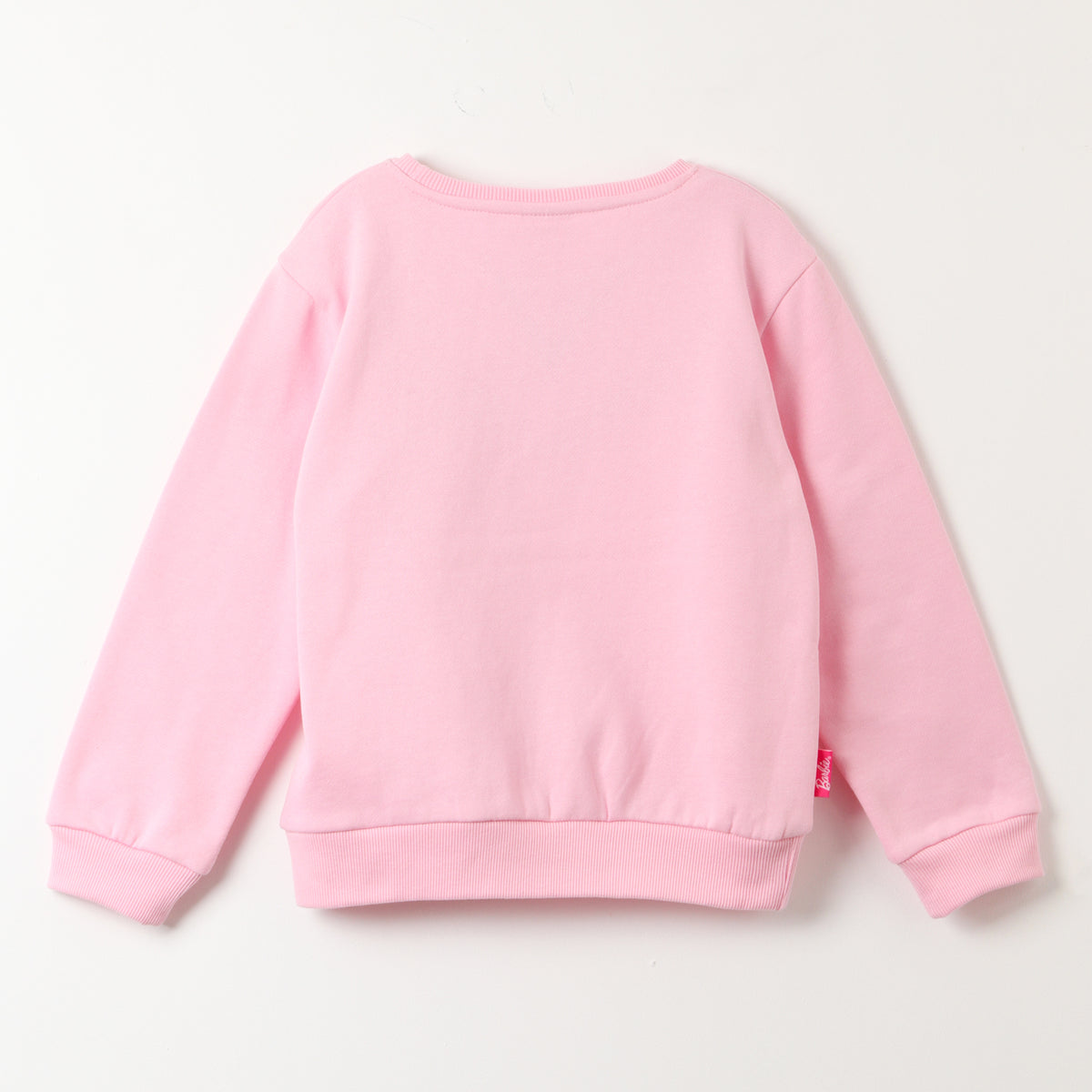 Poleron Cerrado Niña Big Logo Rosado Barbie