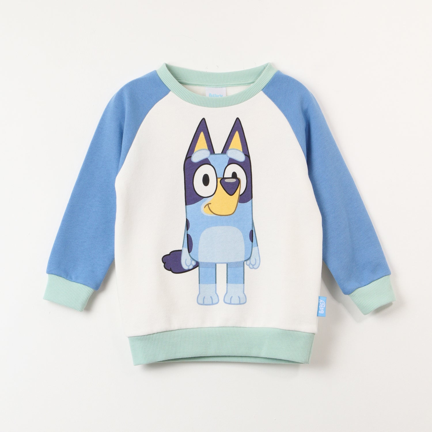 Poleron Cerrado Niño Raglan Beige Bluey