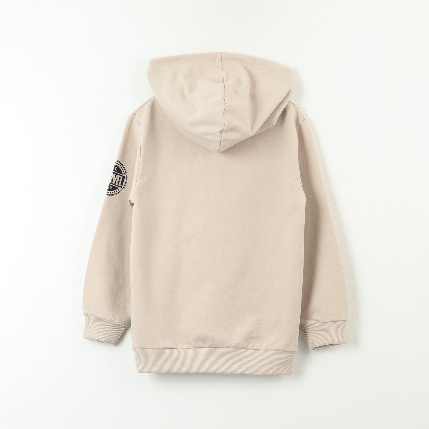 Poleron Cerrado Con Gorro Niño Spiderman Brand Gris Marvel