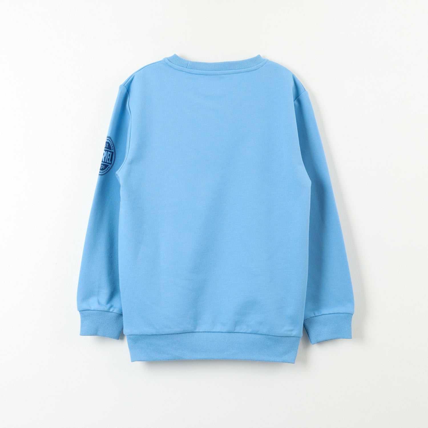 Poleron Cerrado Niño Spiderman Saltando Azul Marvel