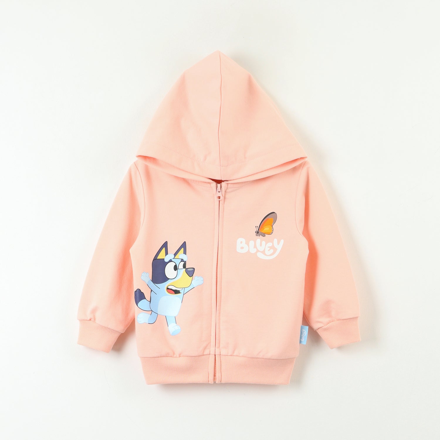 Poleron Abierto Niña Mariposa Rosado Bluey