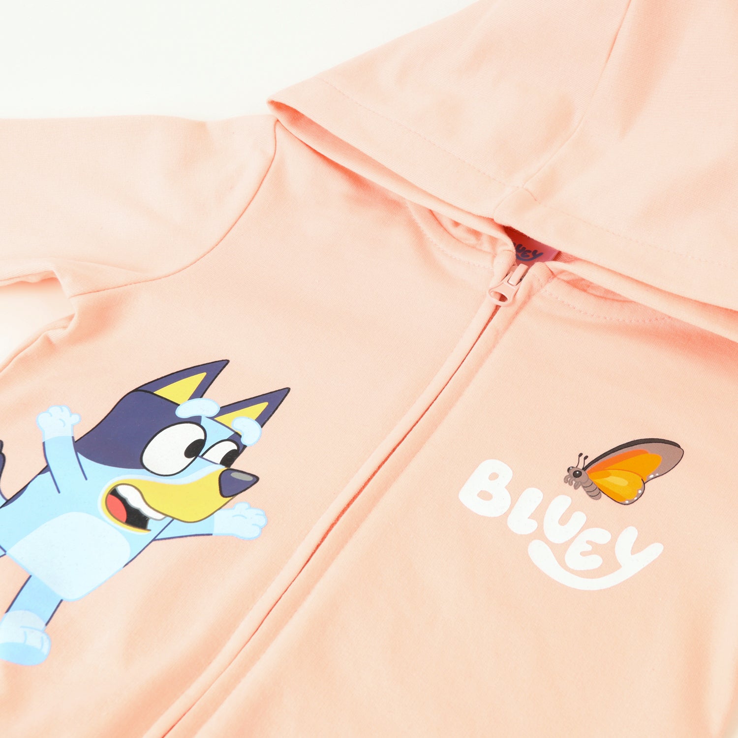 Poleron Abierto Niña Mariposa Rosado Bluey