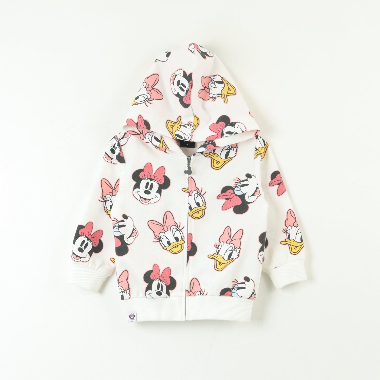 Poleron Abierto Niña Minnie Y Daisy Faces Rojo Disney