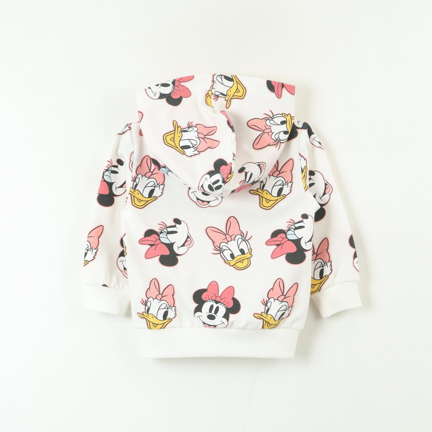 Poleron Abierto Niña Minnie Y Daisy Faces Rojo Disney