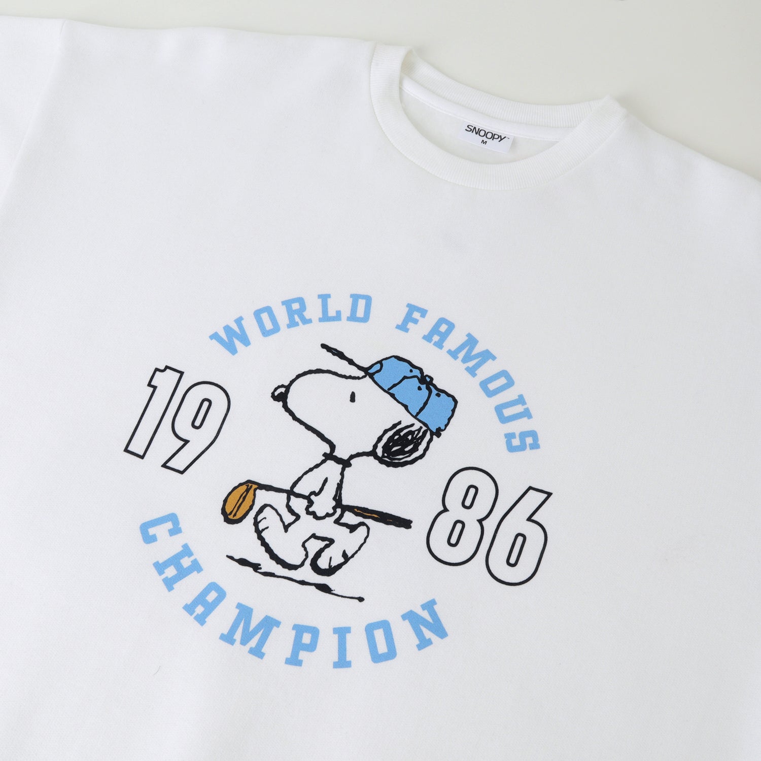 Poleron Cerrado Mujer 1986 Blanco Snoopy
