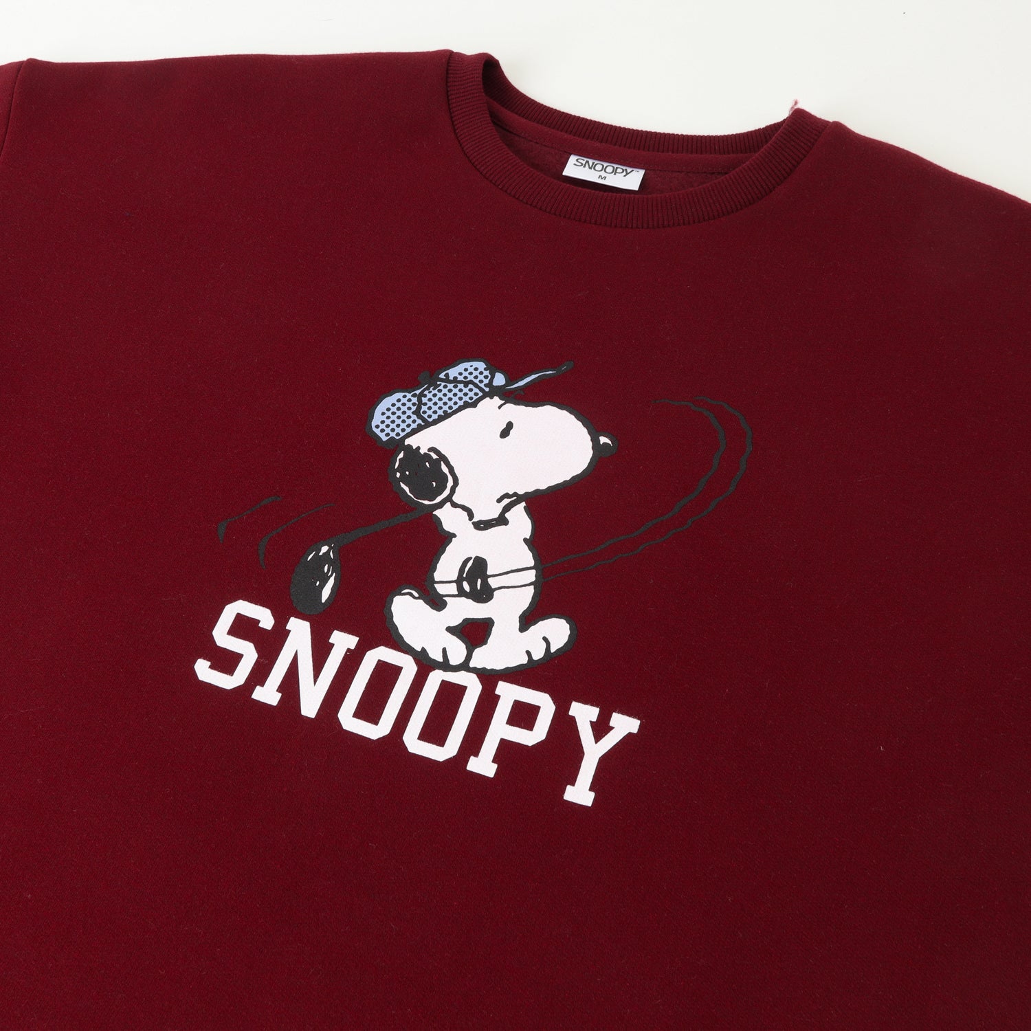 Poleron Cerrado Mujer Golf Burdeo Snoopy