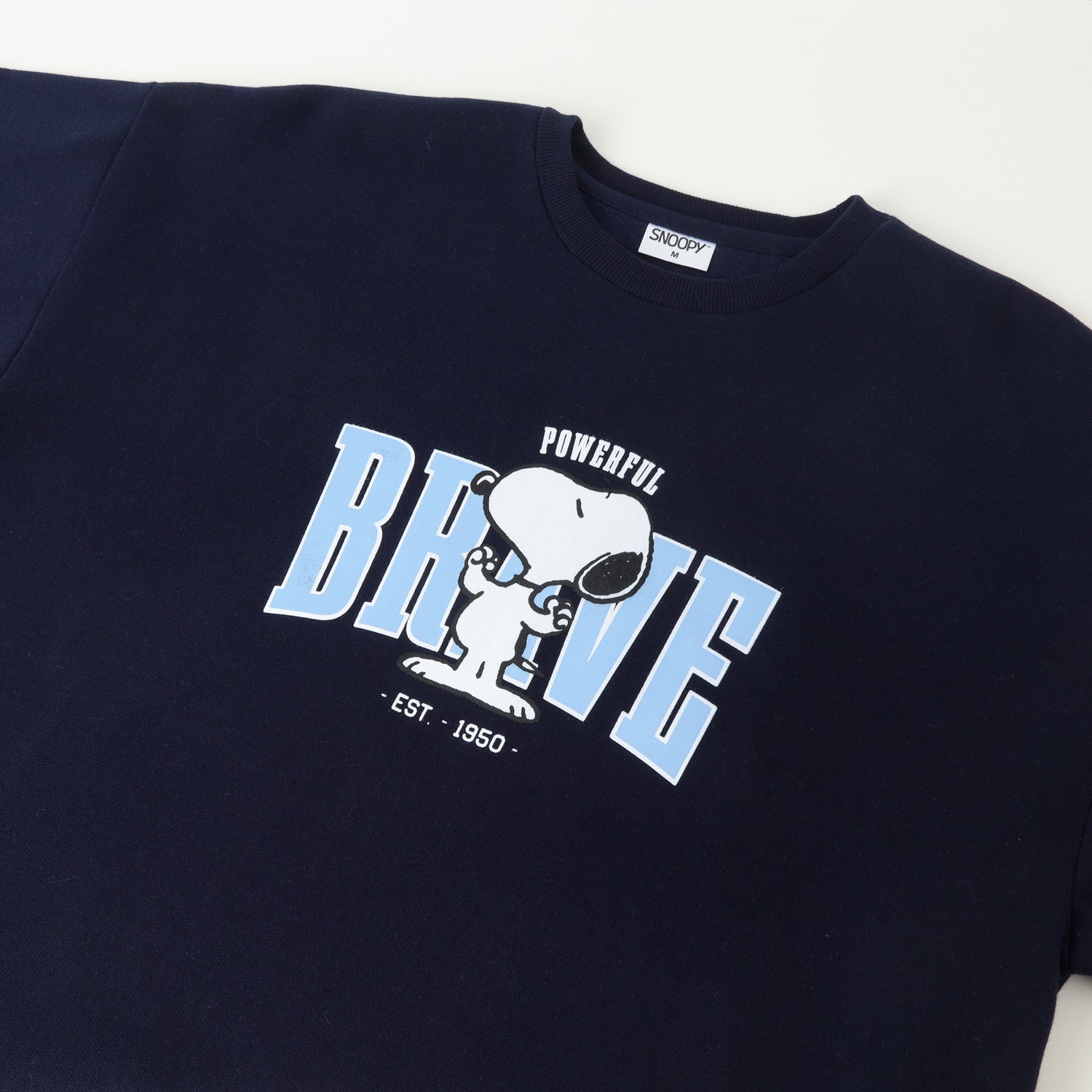 Poleron Cerrado Mujer Brave Azul Snoopy