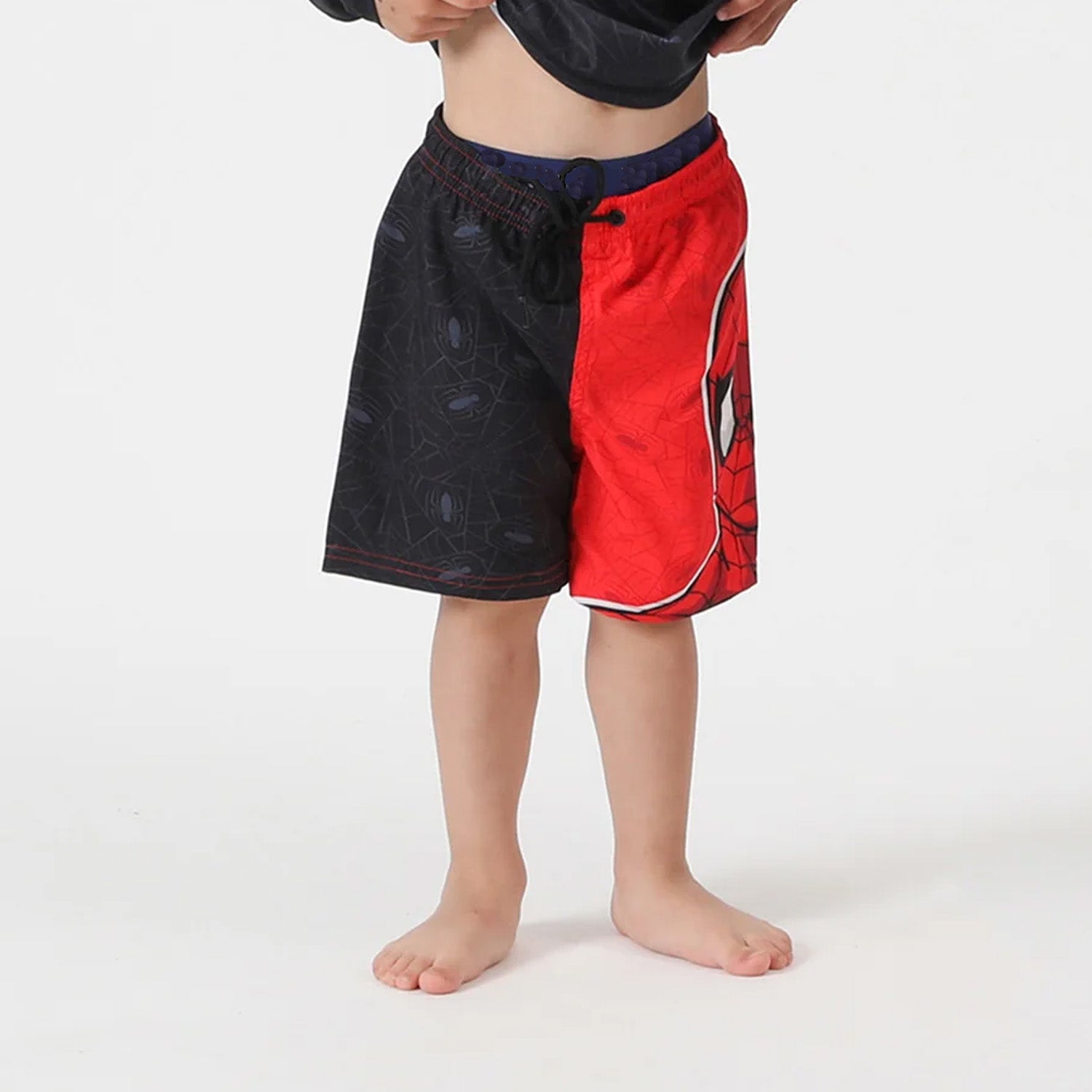 Traje de Baño Niño Bicolor Spiderman Negro Marvel