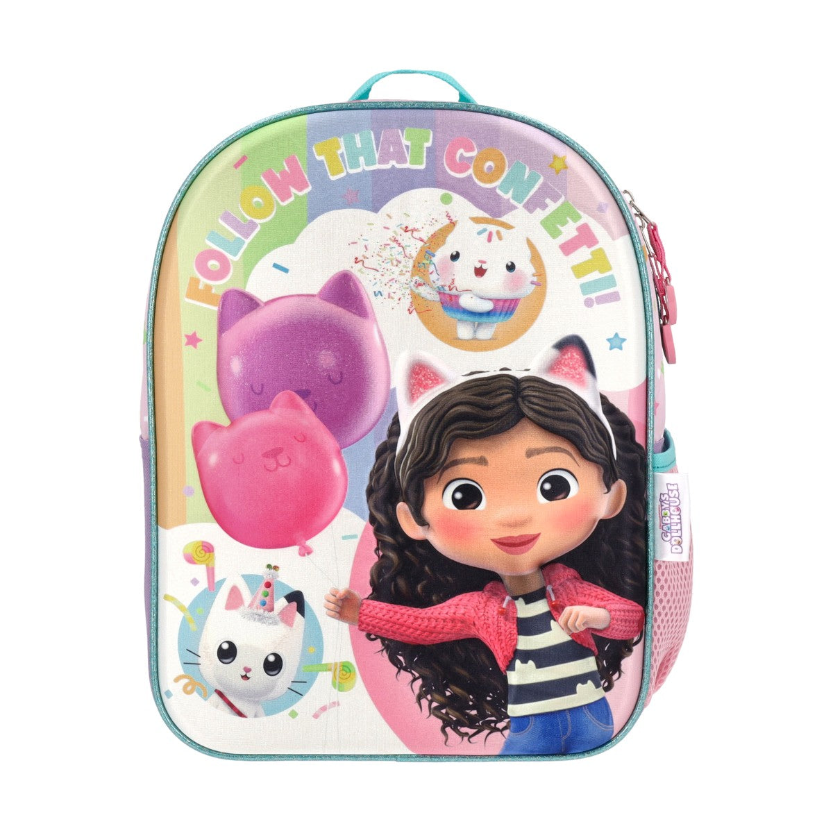 Set Mochila Con Lonchera Más Estuche Niña Gabby`s Dollhouse