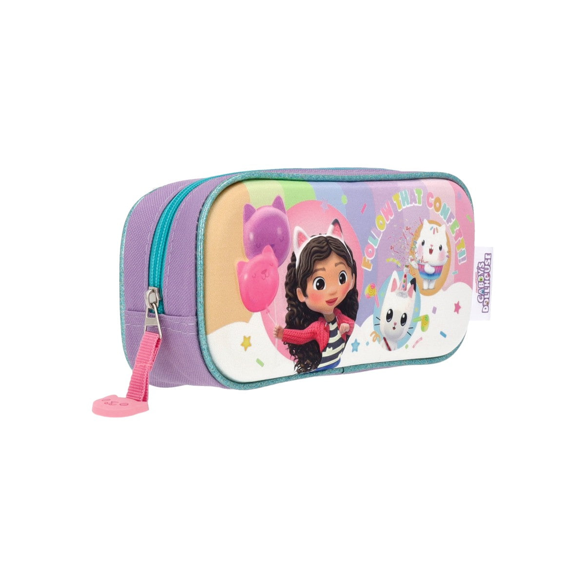 Set Mochila Con Lonchera Más Estuche Niña Gabby`s Dollhouse