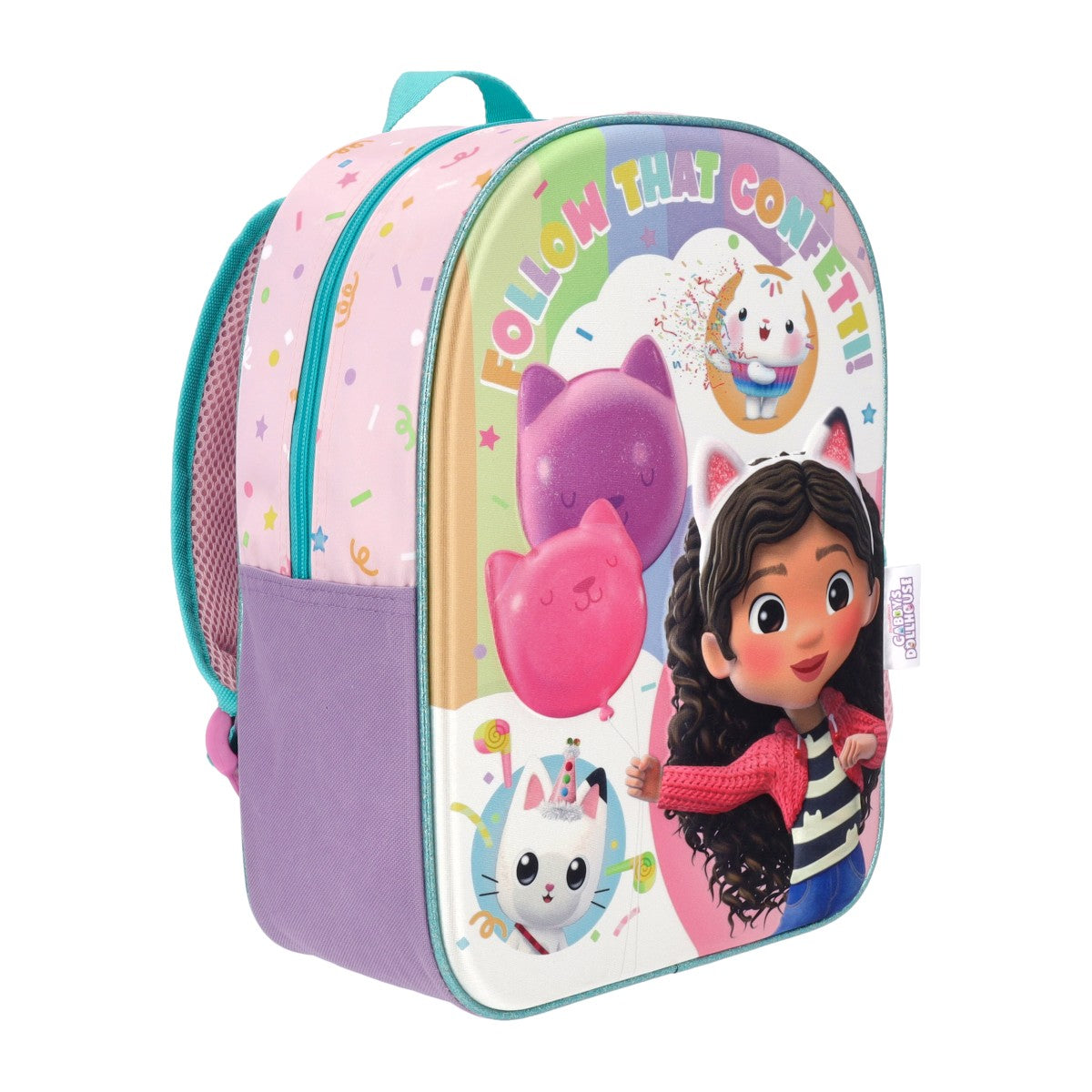 Set Mochila Con Lonchera Más Estuche Niña Gabby`s Dollhouse