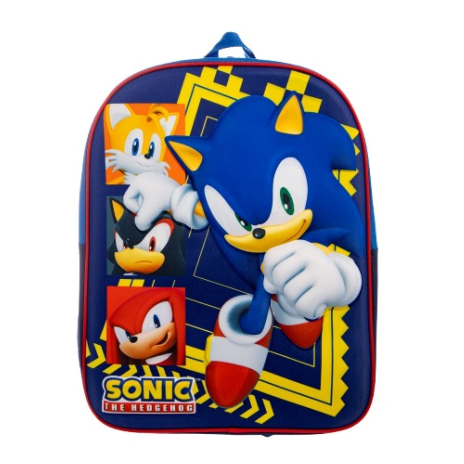 Mochila Niño Personajes 3D Azul Sonic