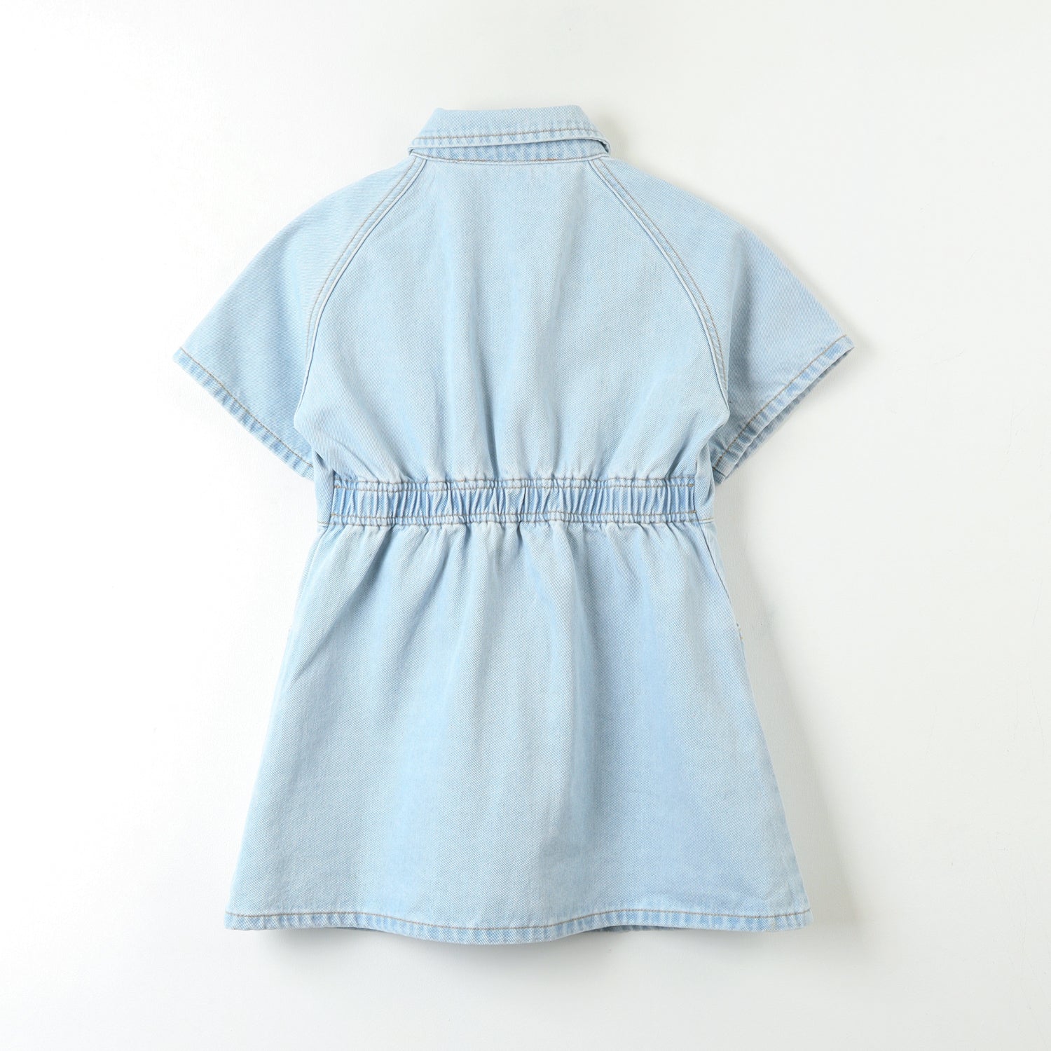 Vestido Niña Denim Cinturon Azul Barbie