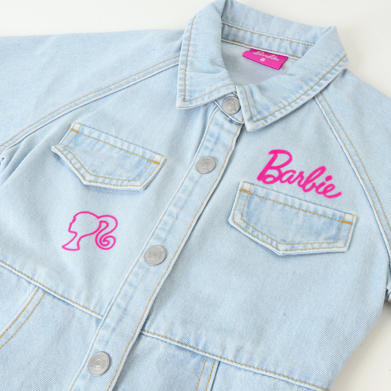 Vestido Niña Denim Cinturon Azul Barbie