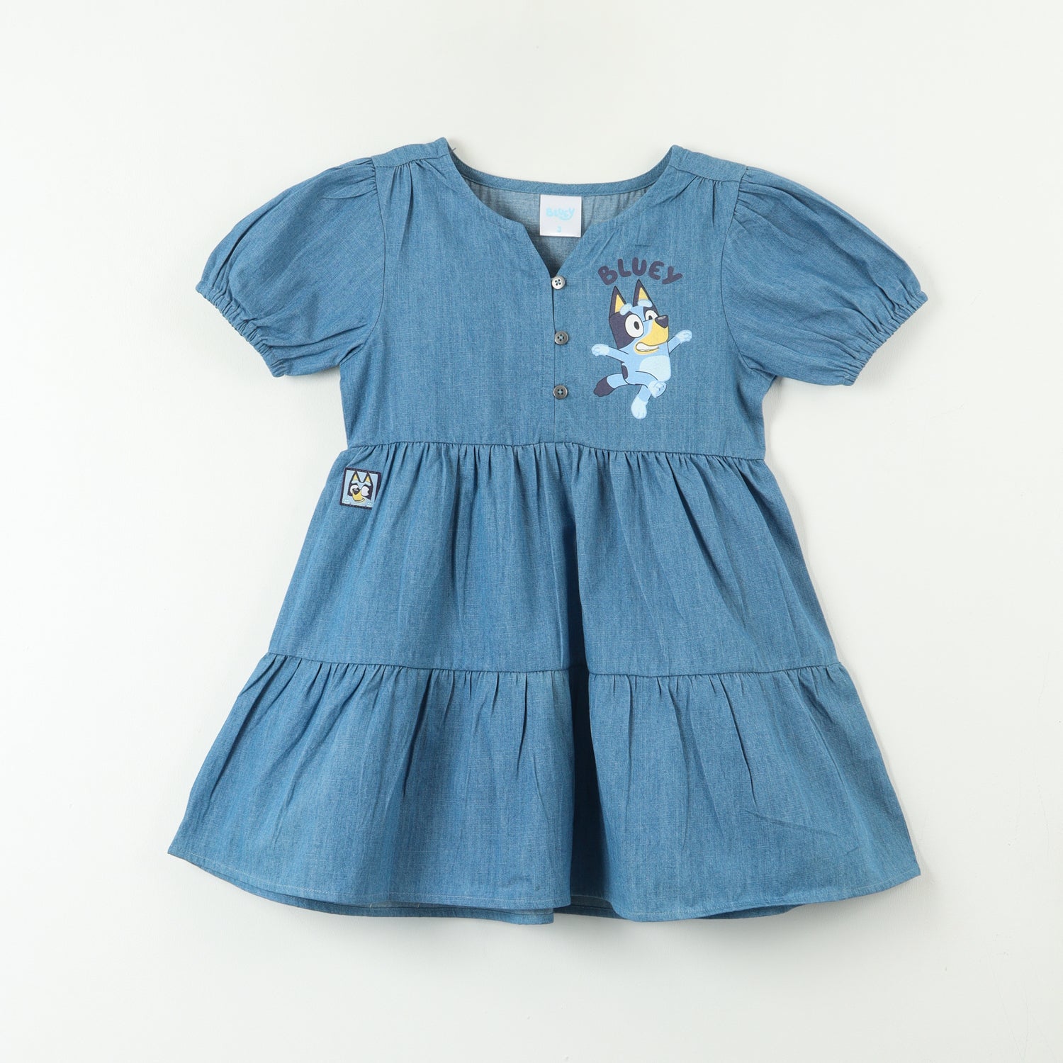 Vestido Niña Denim Cute Azul Bluey