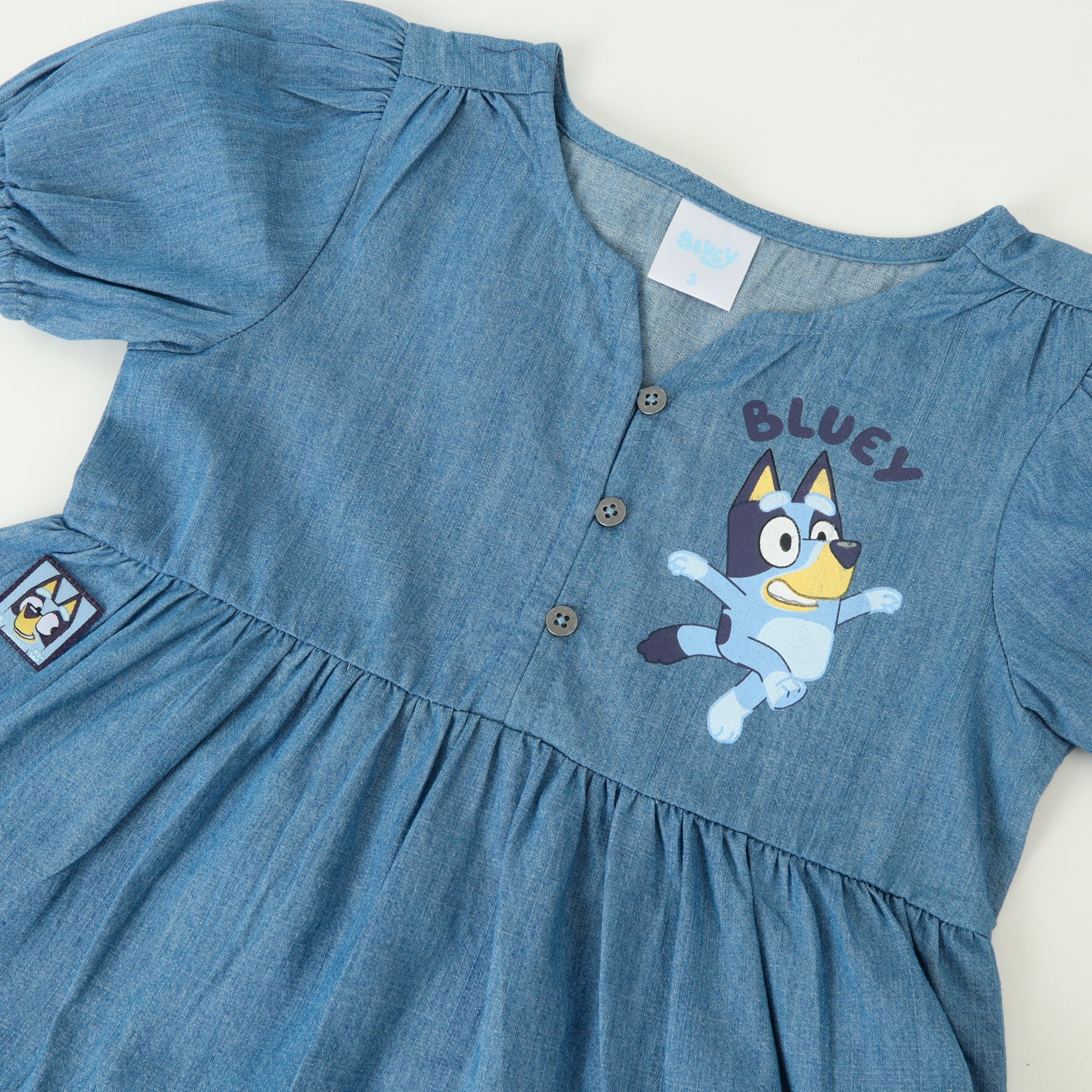 Vestido Niña Denim Cute Azul Bluey