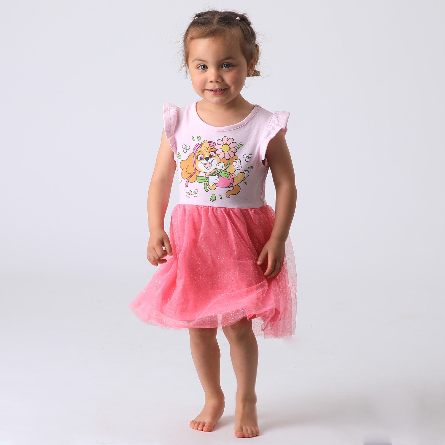 Vestido Niña Rosado Tull Paw Patrol