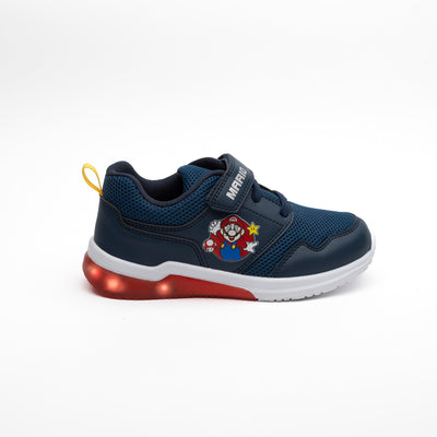 Zapatillas Con Luces Niño B2124 Mario Bros Azul Nintendo