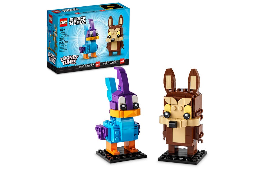 Lego Brick Headz Correcaminos y Coyote
