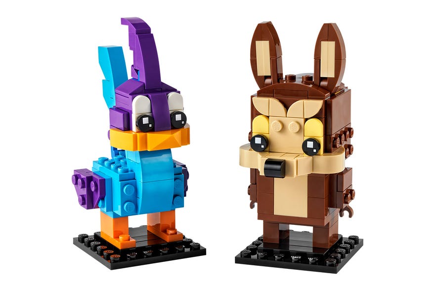 Lego Brick Headz Correcaminos y Coyote