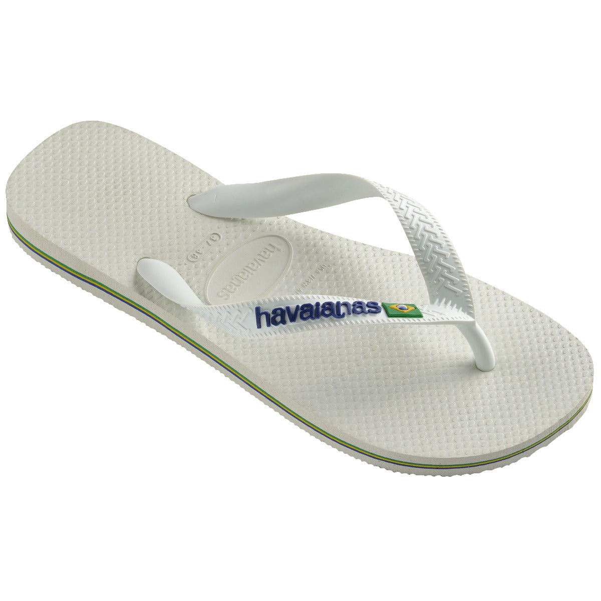 Sandalia Mujer Brasil Logo Blanco Havaianas