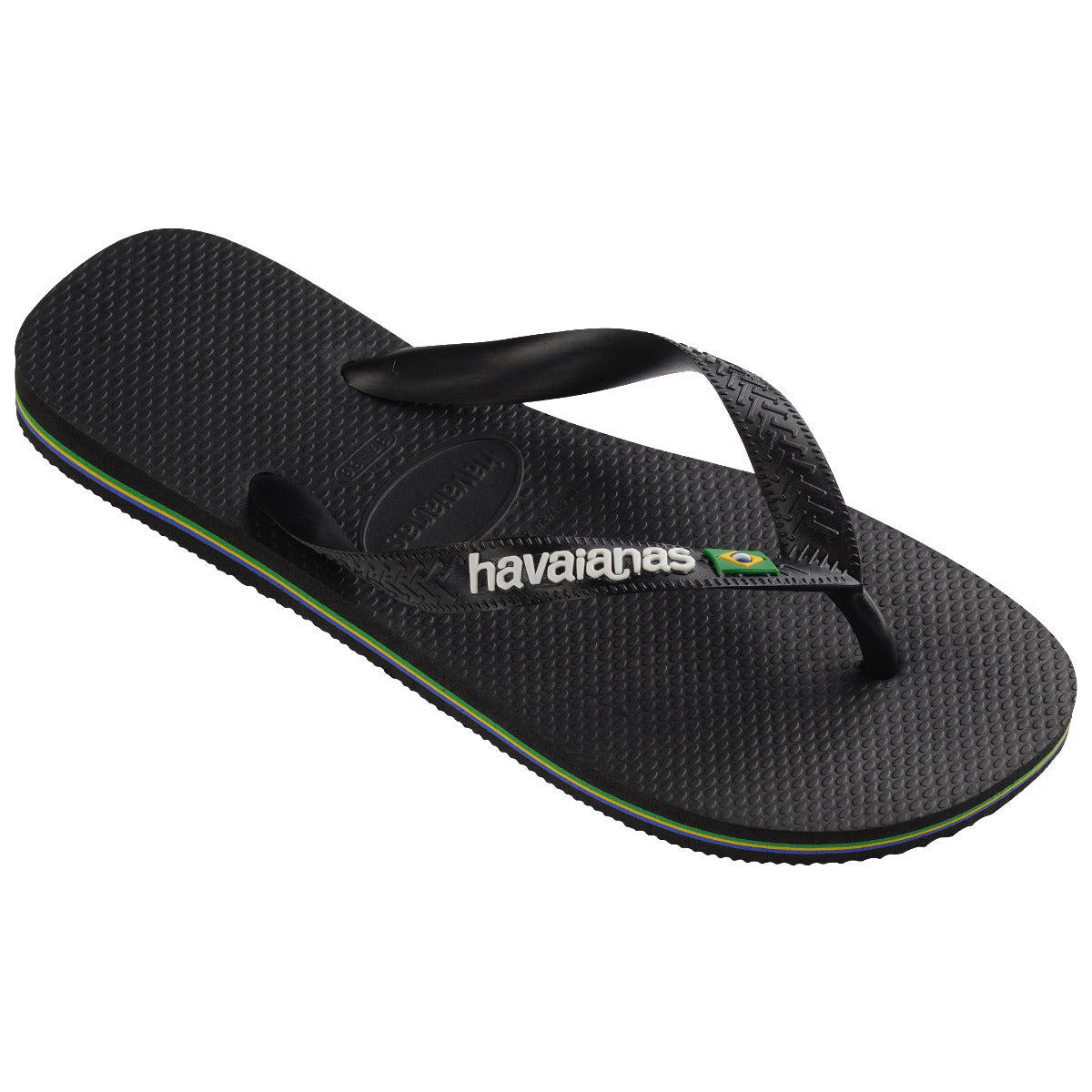 Sandalia Mujer Brasil Logo Negro Havaianas