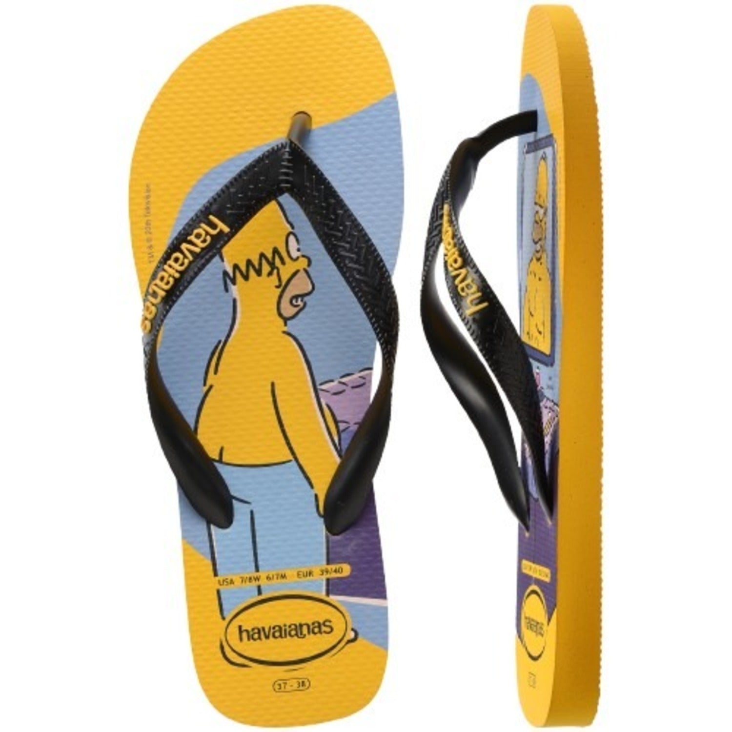 Sandalias Hombre Simpsons Amarillo Havaianas