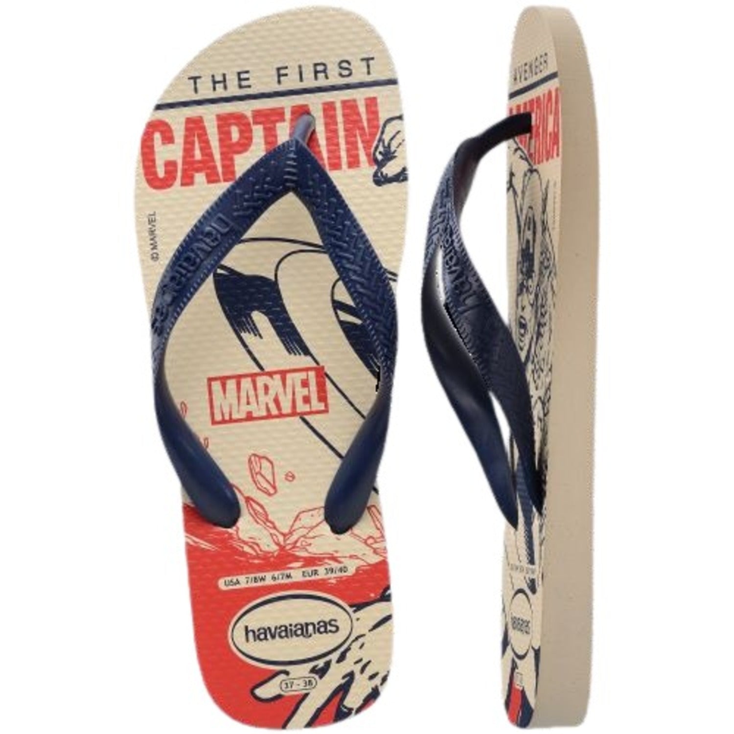 Sandalias Hombre Top Beige Marvel Havaianas
