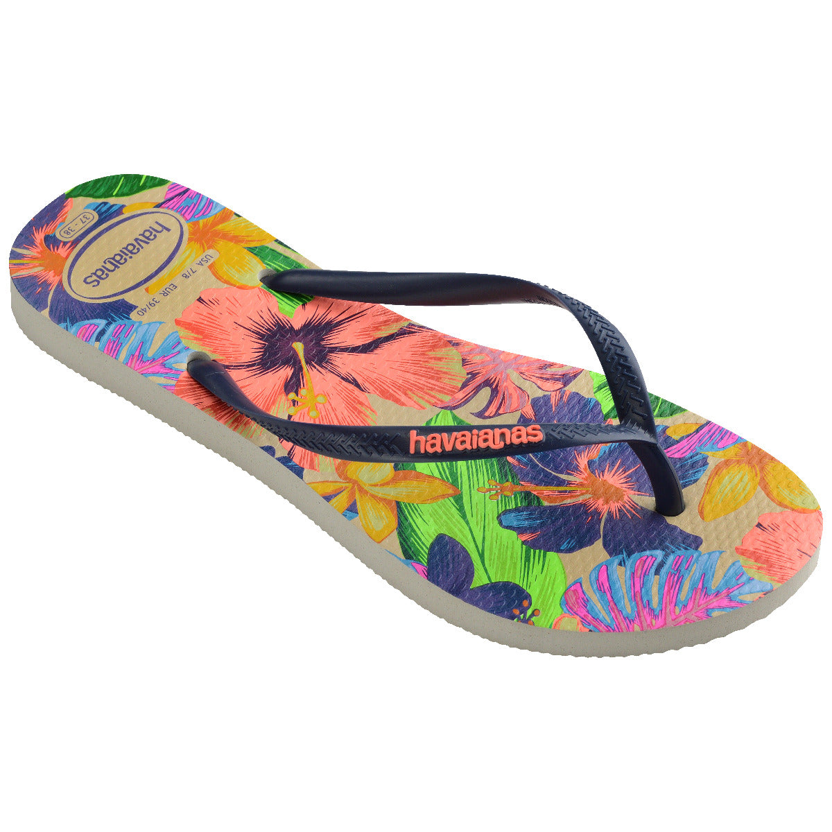 Sandalia Mujer Slim Neon Flora Multicolor Havaianas