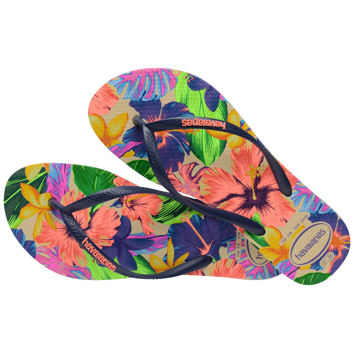 Sandalia Mujer Slim Neon Flora Multicolor Havaianas