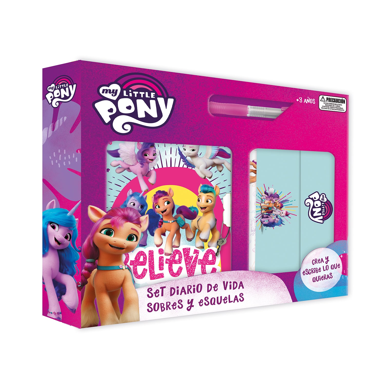 Diario Con Lapiz Sobres Y Esquelas 23x20 Cm My Little Pony