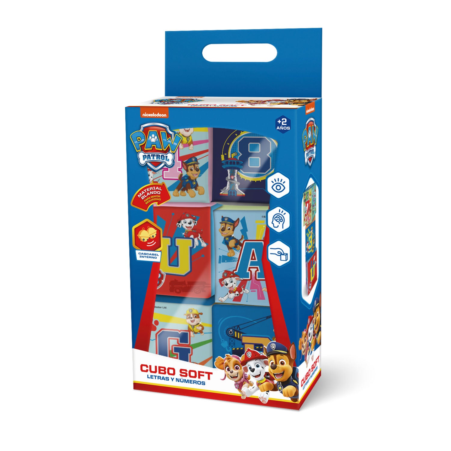 Cubo Soft Letras Y Numeros Paw Patrol Pronobel