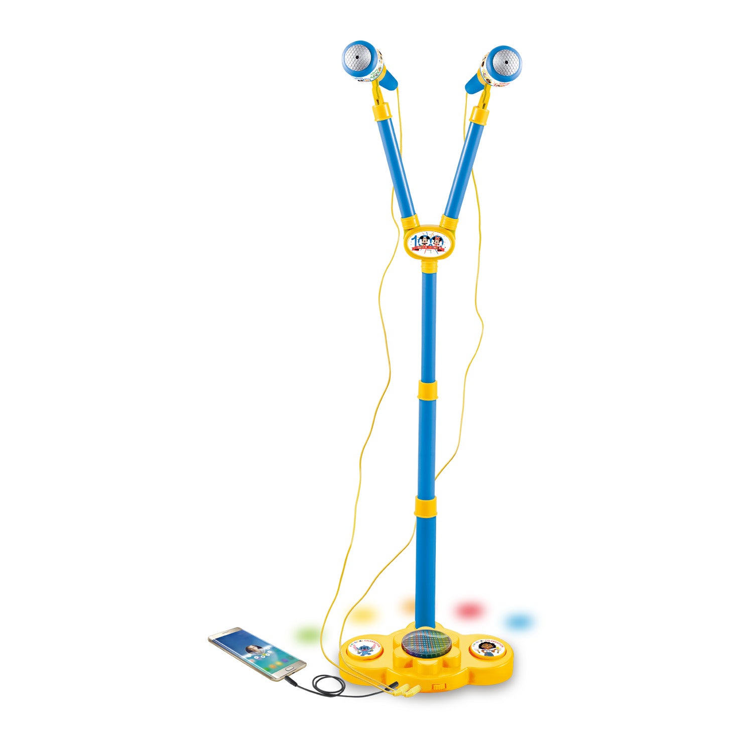 Micrófono Con Doble Pedestal Disney 100 Años