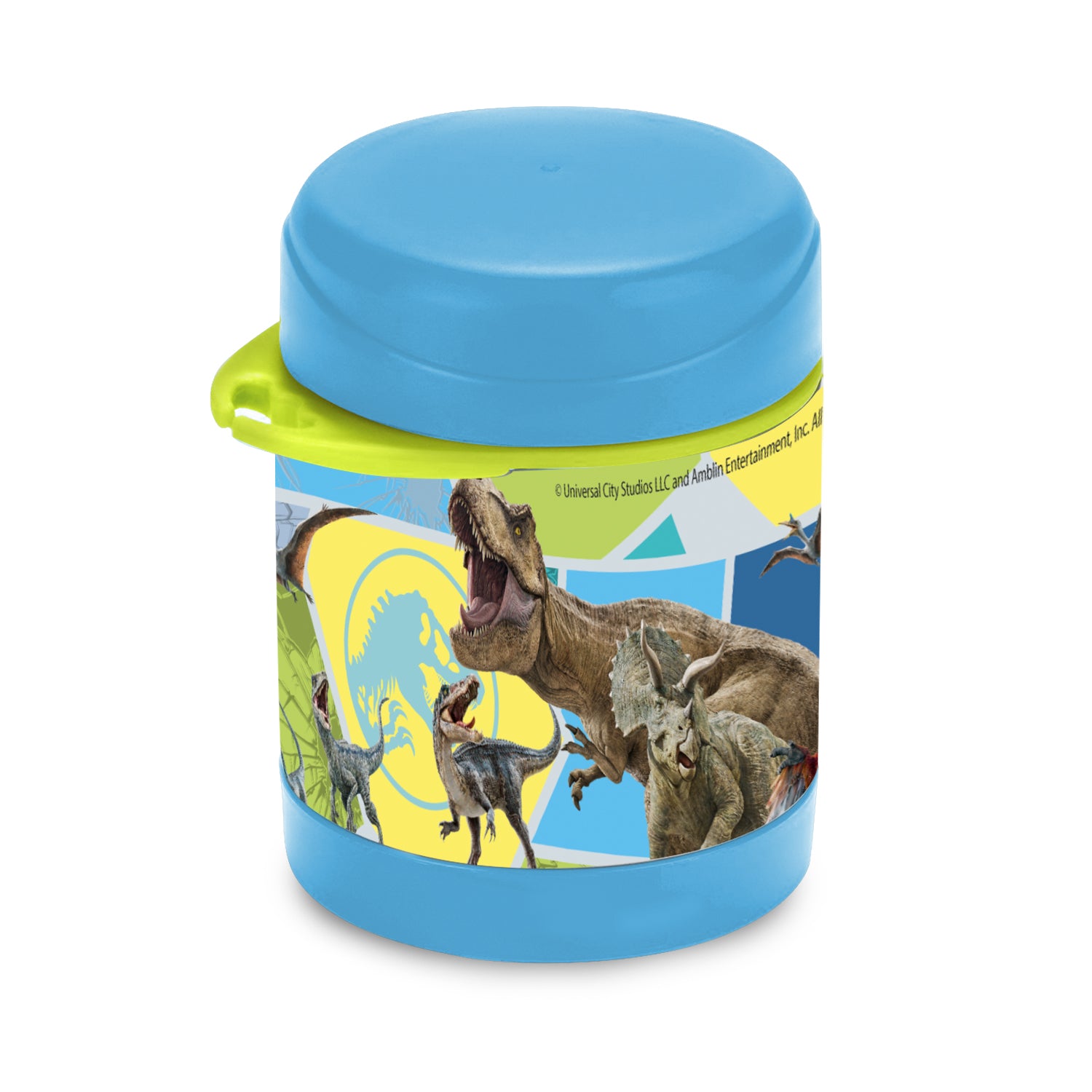 Termo Infantil 350 ml Jurassic Park Celeste
