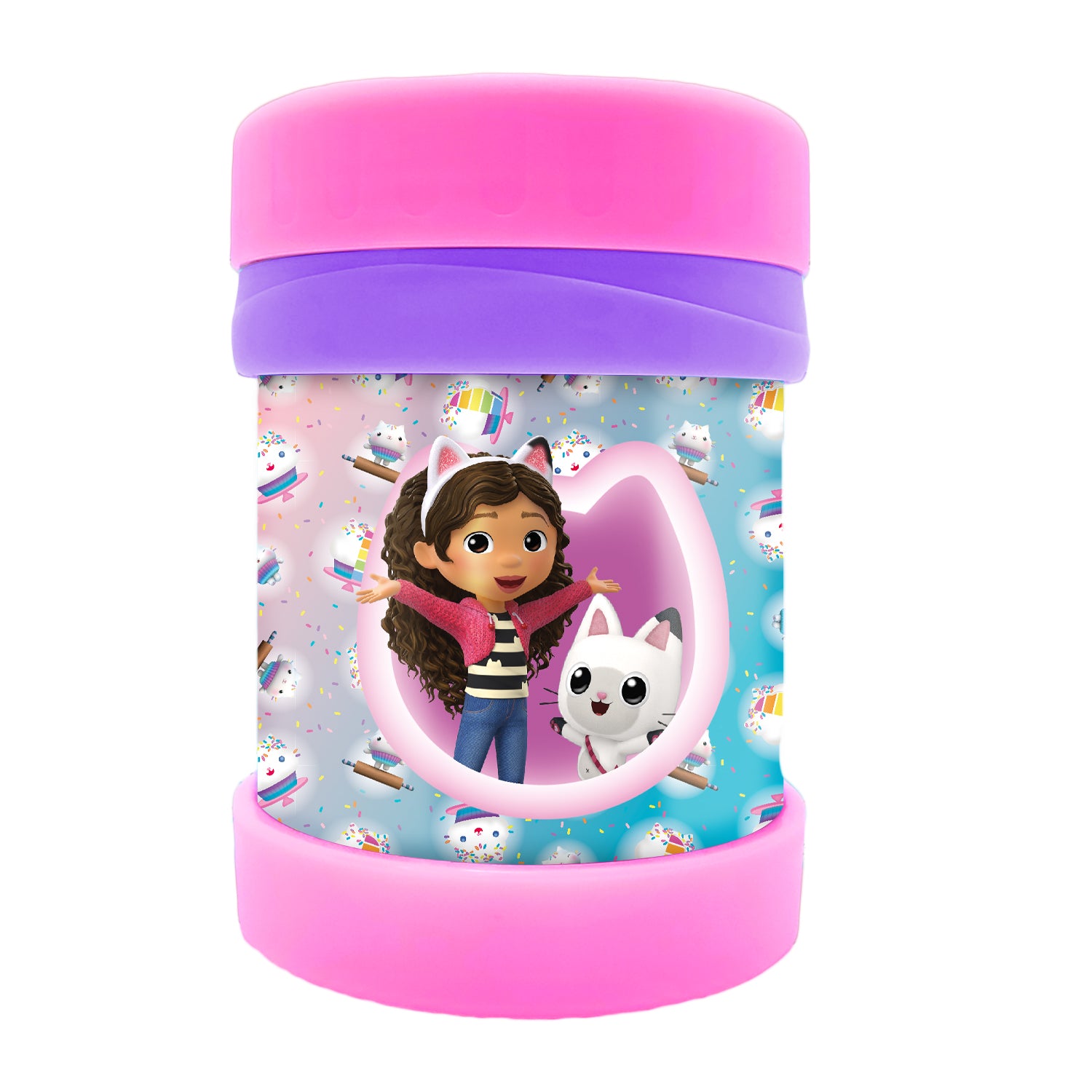 Termo Infantil 350 ml Gabby Doll House Rosado