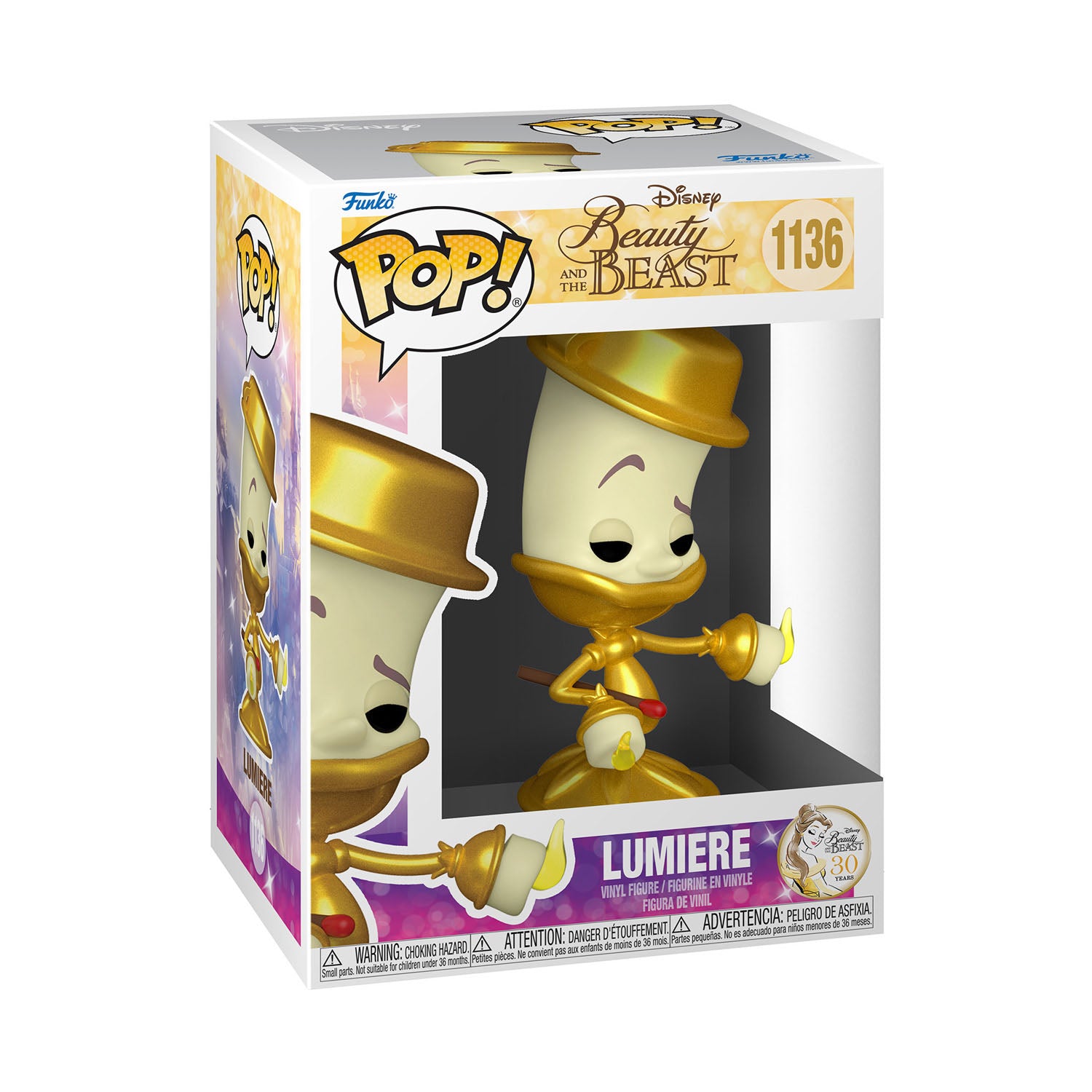 Funko Pop Lumiere Bella y la Bestia Disney - 1136