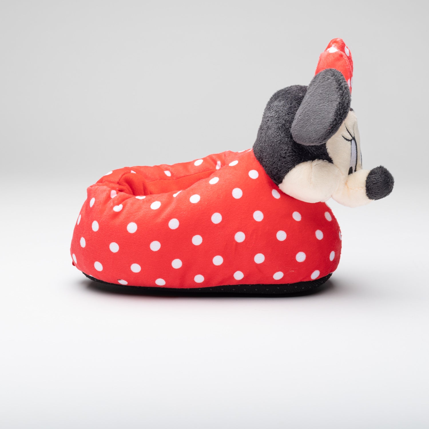 Pantufla 3D Niña Minnie Puntos Rojo Disney