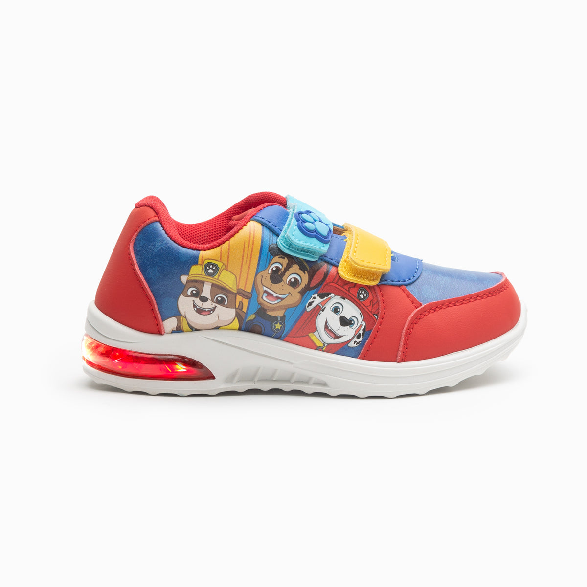 Zapatillas Luces Niño Paw Patrol Tres Personas Rojo Paw Patrol