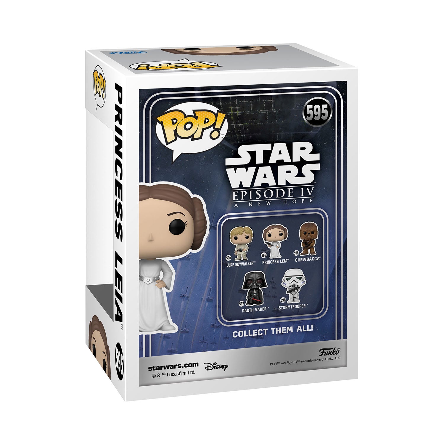 Funko Pop Princesa Leia Star Wars - 595