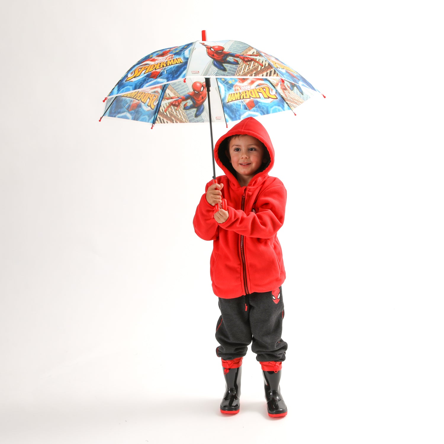 Paraguas Infantil Celeste Spiderman Marvel