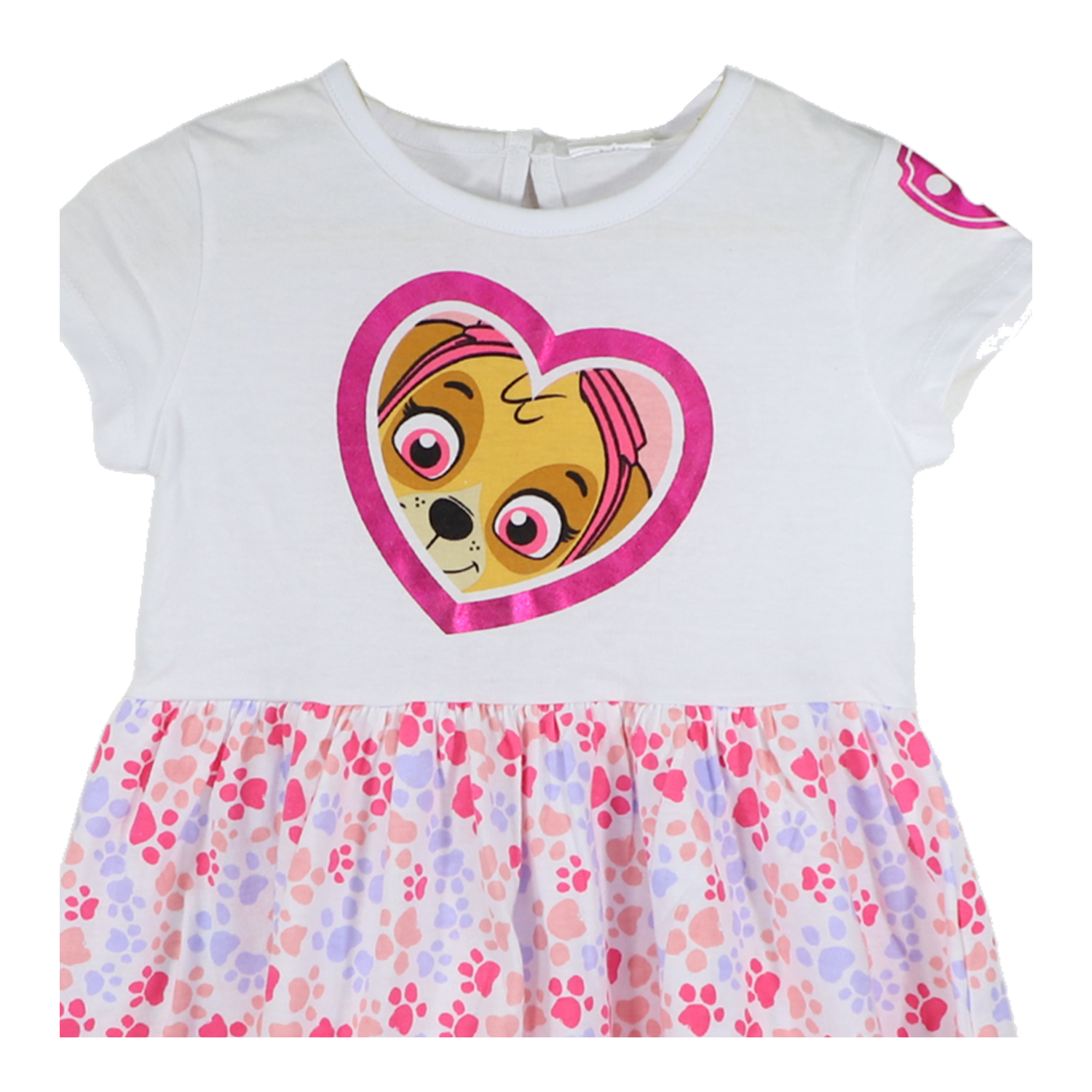 Vestido Niña Skye Corazon Blanco Paw Patrol