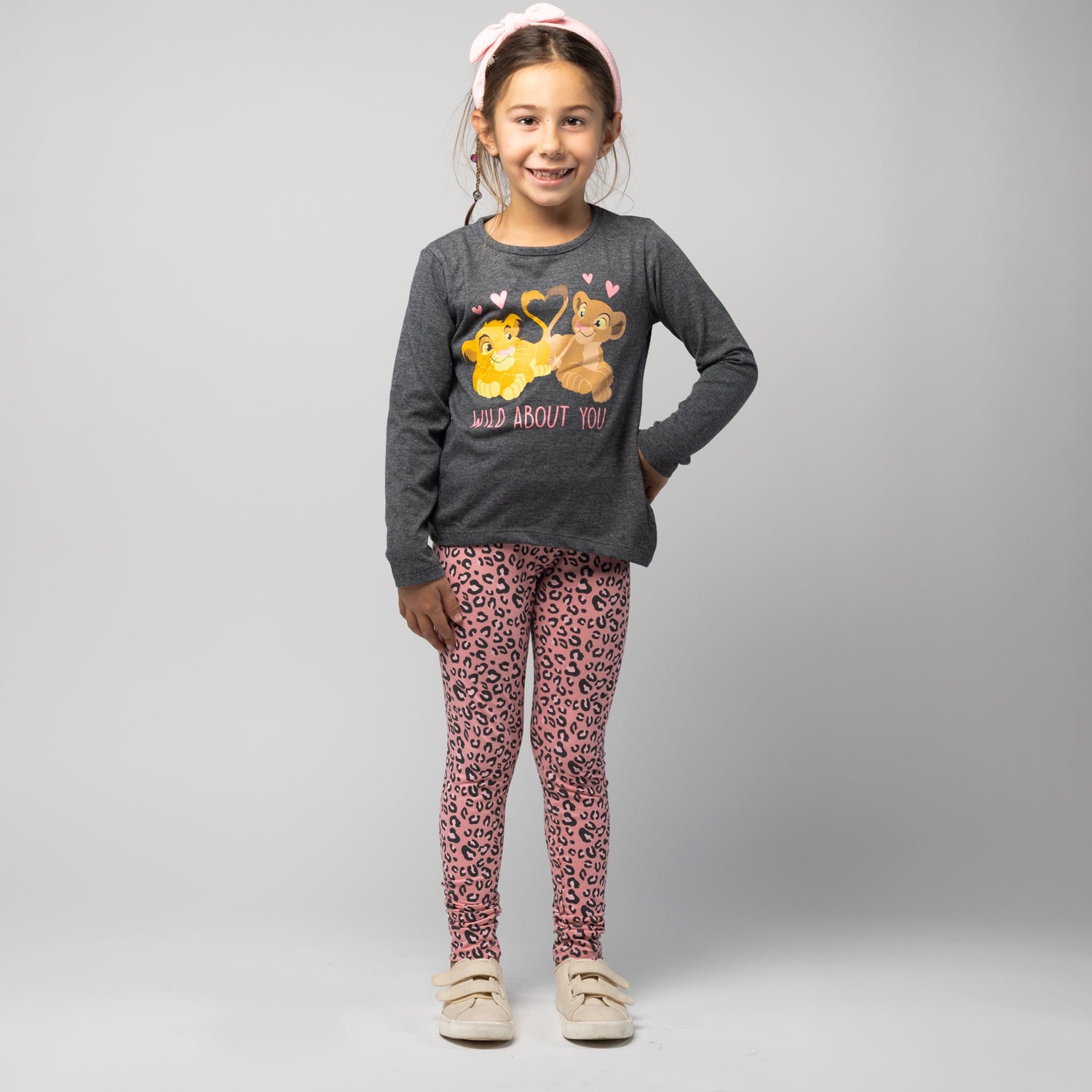 Conjunto Niña Rey León Wild about Gris Disney