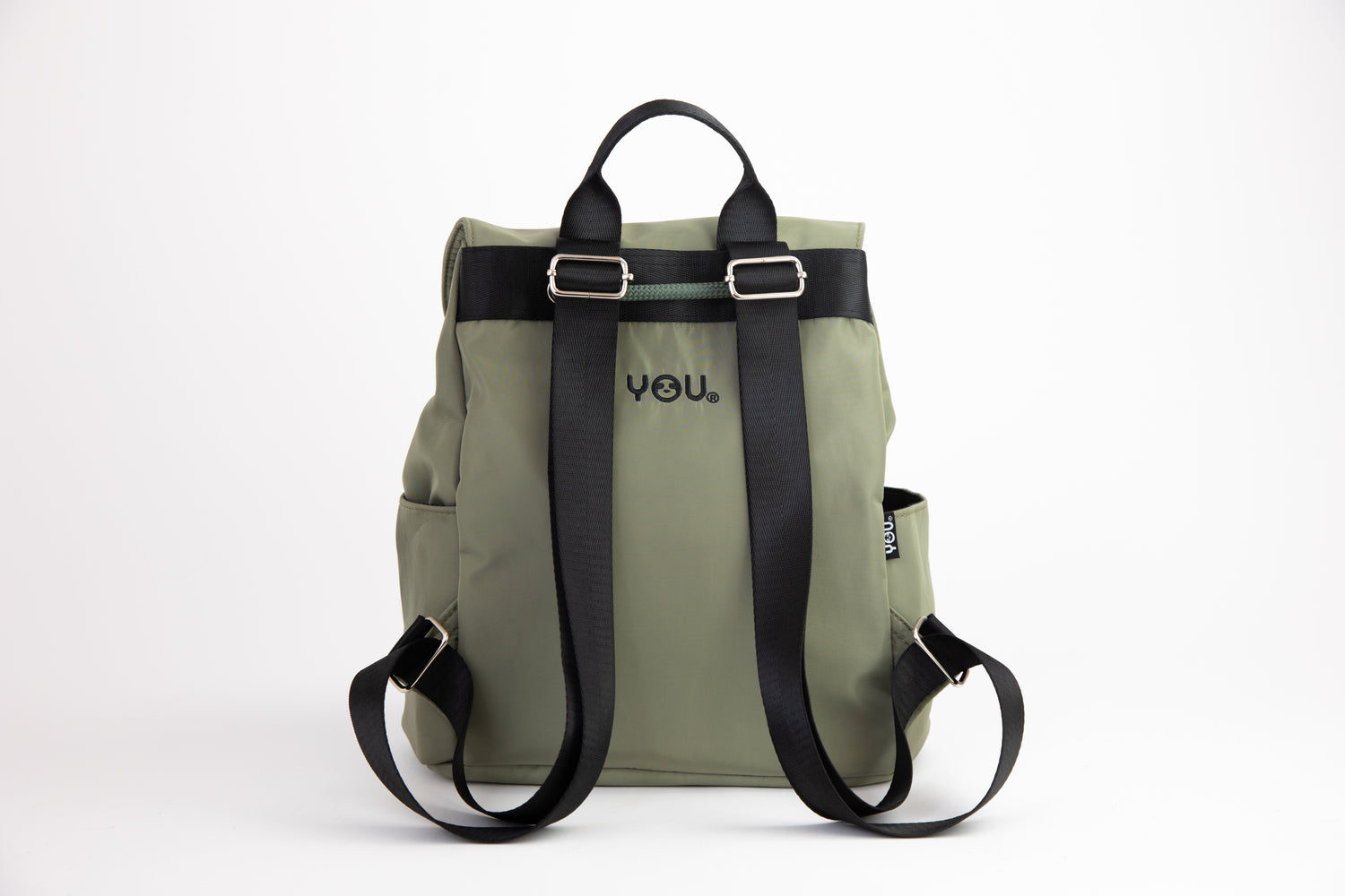 Mochila Mujer Gris Flores Frida Kahlo