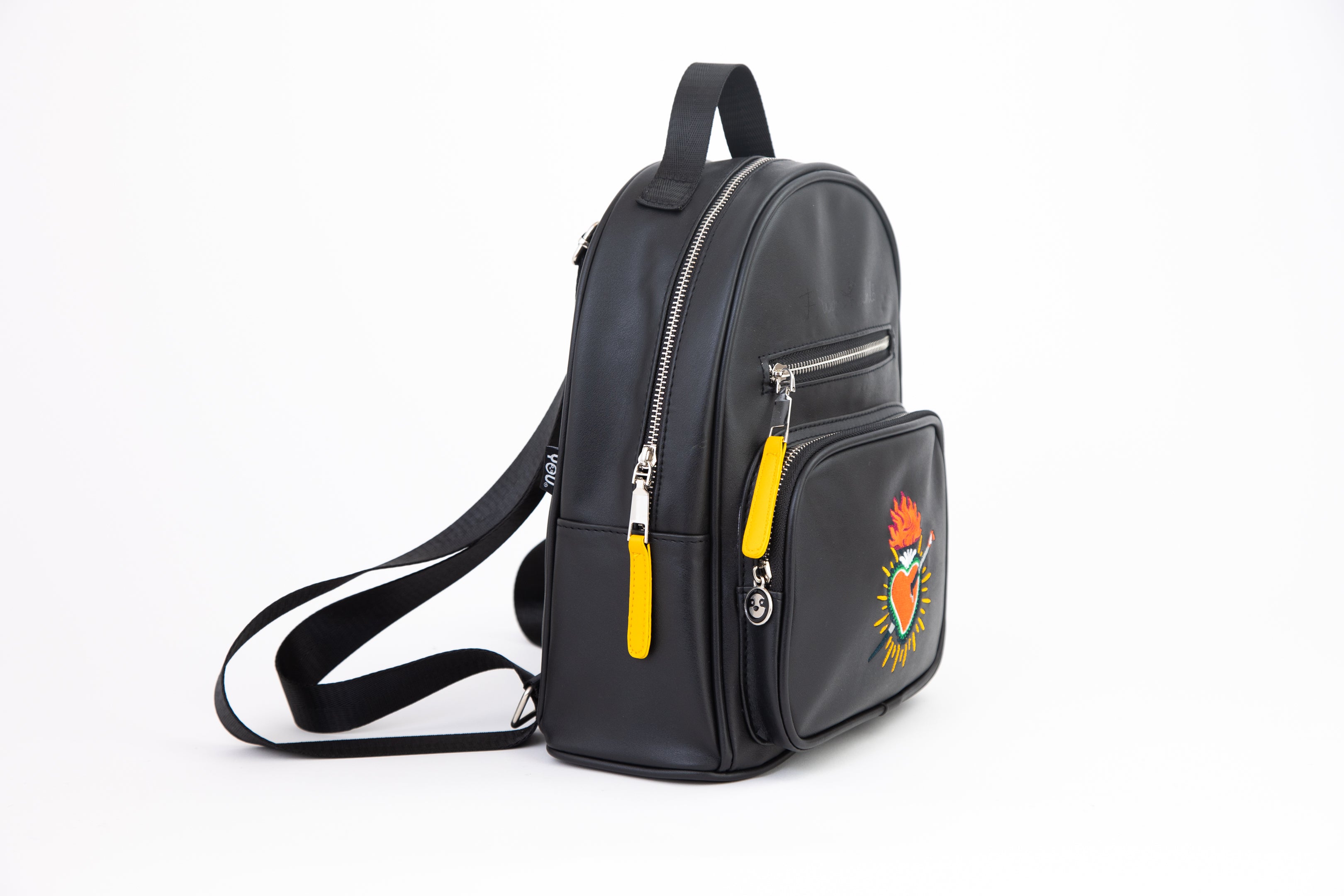 Cartera Mujer Corazon Negro Frida Kahlo