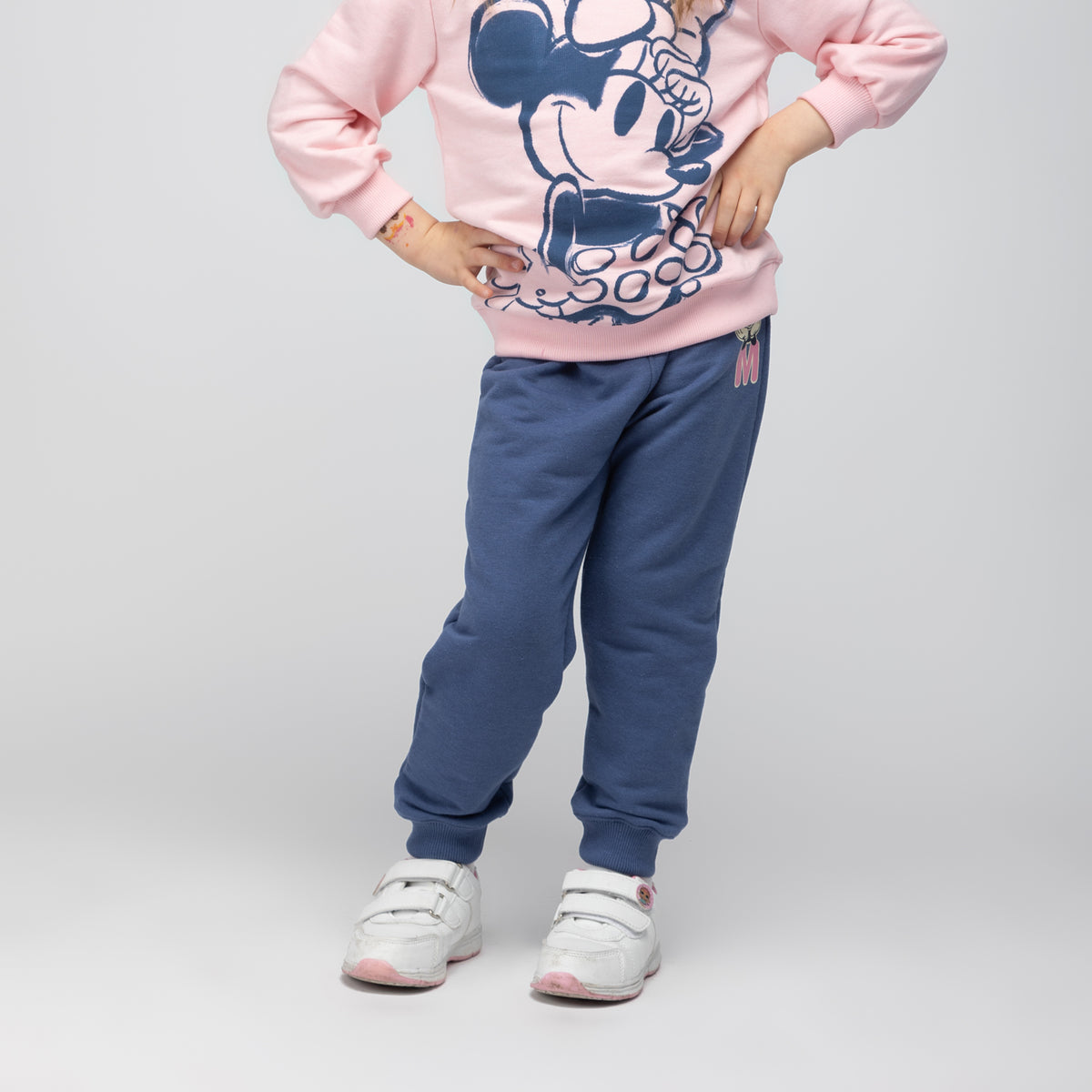 Pantalon de Buzo Niña Minnie Letra Dos Azul Disney