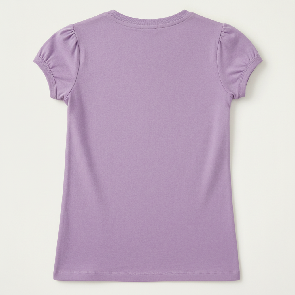 Polera Manga Corta Niña Band Morado Kpop Demon Hunters