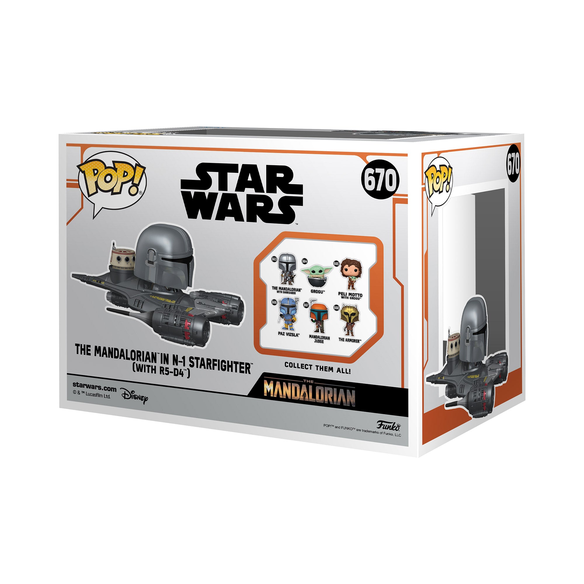 Funko Pop The Mandalorian & N-1 Starfighter Mnd S9 - 670