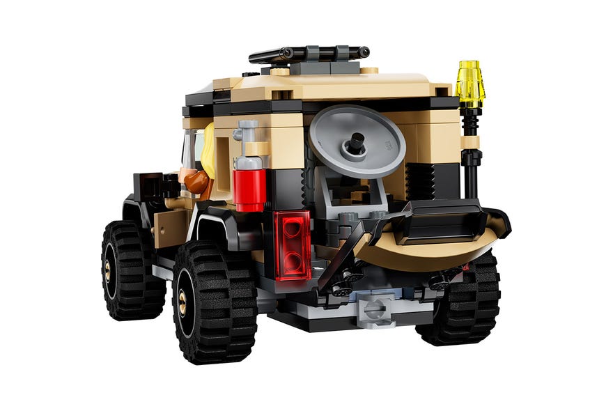 Lego Jurassic World Transporte del Pyrorraptor y el Dilofosaurio
