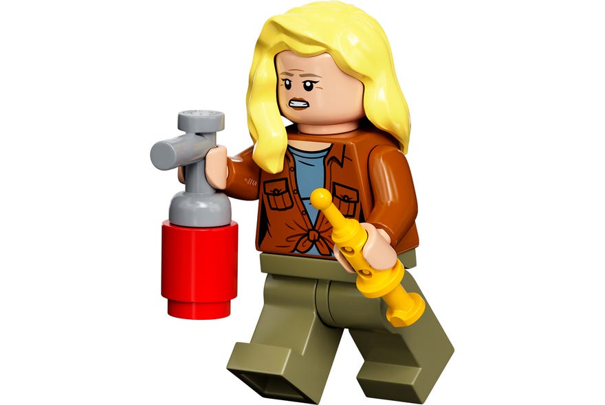 Lego Jurassic World Transporte del Pyrorraptor y el Dilofosaurio